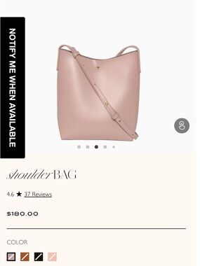 Samara Pink Vegan Leather Shoulder Bag
